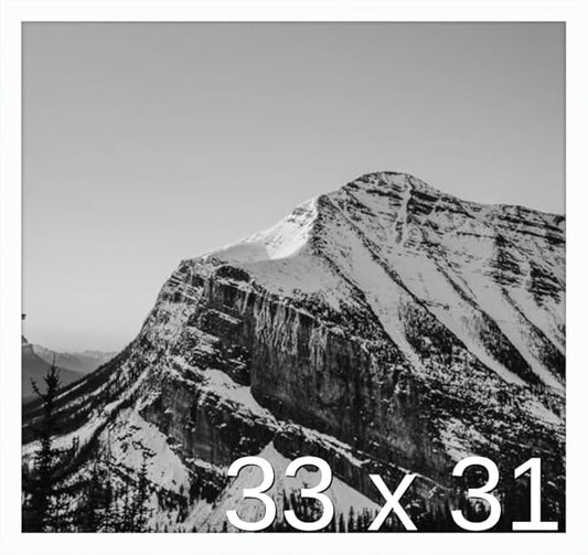 Frame It Easy 33 x 31 White Wood Frame by FrameItEasy