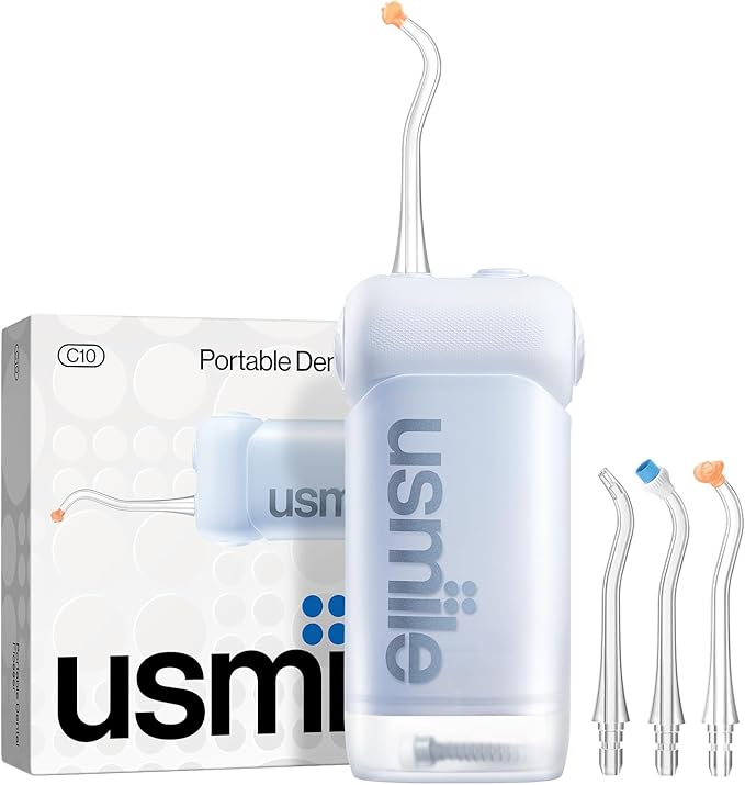 usmile C10 Portable Water Flosser – Travel-Friendly, 95-Day Battery, 4 Modes by usmile