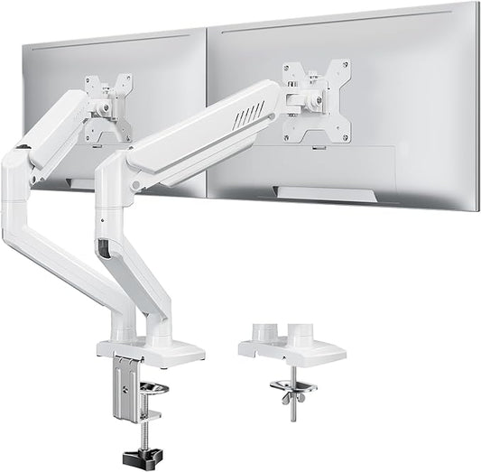 Dual Monitor Stand fits up to 32 inch, 4.4-22 lbs Computer Screens, Dual by MOUNTUP