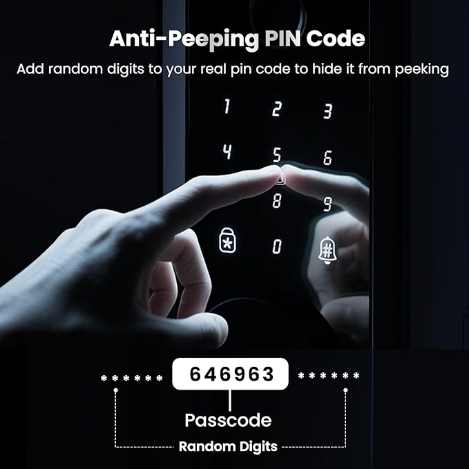 Keyless Entry Door Lock, Fingerprint Door Lock, Smart Door Lock - Image 8