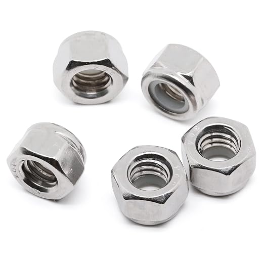 MewuDecor #6 32 Nylon Insert Hex Lock Nuts Locknuts, 304 Stainless Steel 18-8 - Image 7