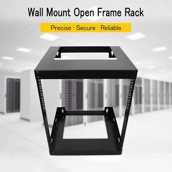 Raising electronics 12U Wall Mount Open Frame 19 Inch Server Equipment Rack - Image 3