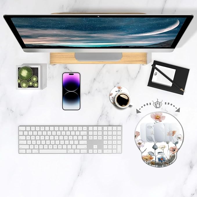 Ergonomic Mouse Pad with Wrist Support, Mouse Pad with Wrist Rest, Relieve - Image 3