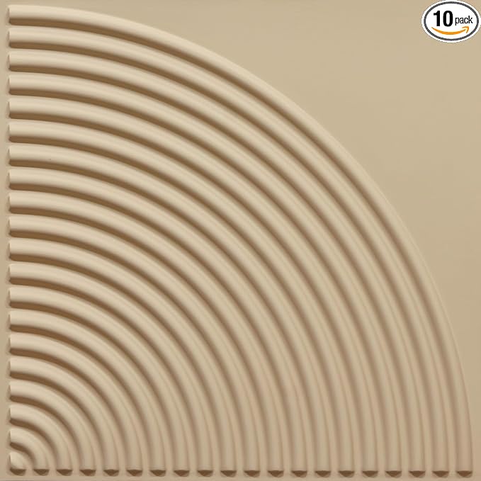From Plain To Beautiful In Hours 9002 Arc Swell PVC 12 in x 12 in Peel and by DecorativeCeilingTiles