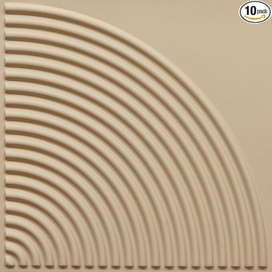 From Plain To Beautiful In Hours 9002 Arc Swell PVC 12 in x 12 in Peel and by DecorativeCeilingTiles