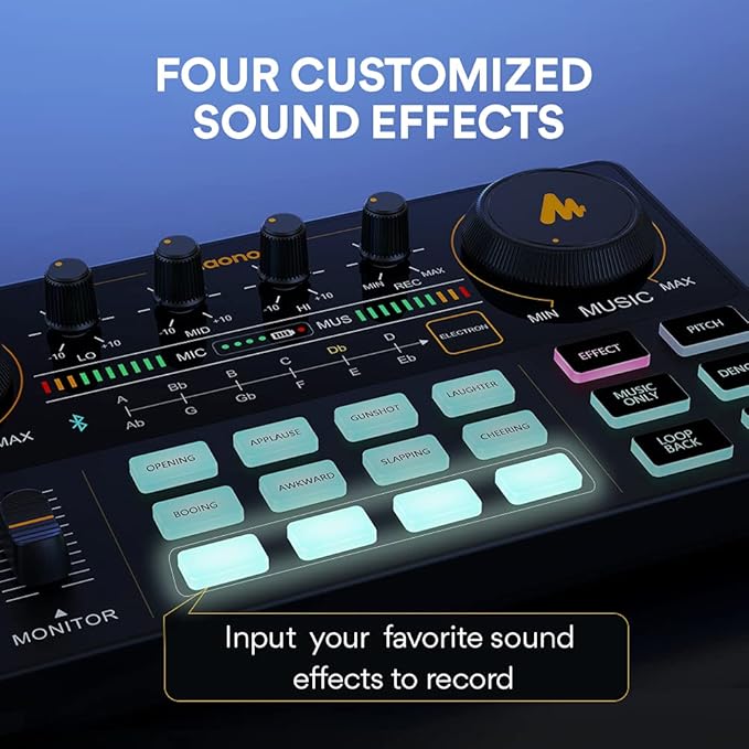 MAONO Podcast Equipment Bundle Audio mixer All-in-One Podcast Production Studio - Image 3