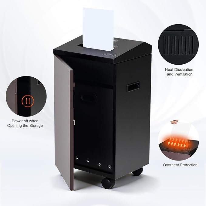 P-7 High Security Paper Shredder Heavy Duty, 5-Sheet Super Micro Cut, 11.9 - Image 6