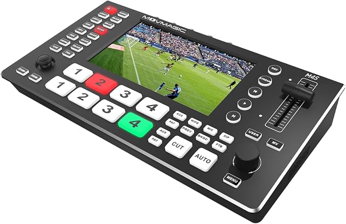 MOVMAGIC M4S 5.5Inch 2HDMI Input Live Streaming Multi Camera Video Mixer by Movmagic