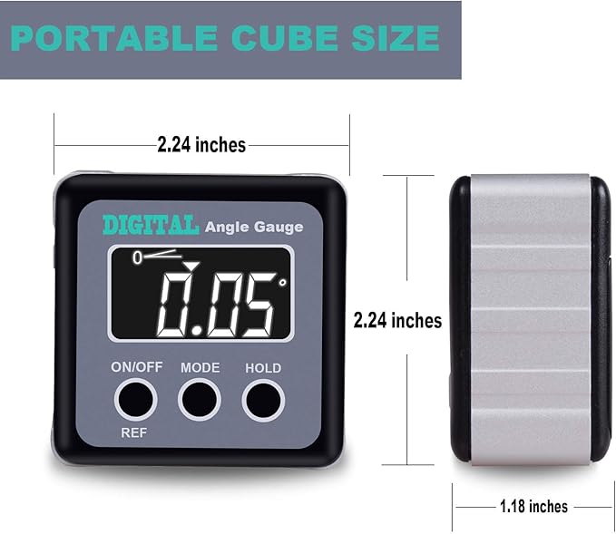 Digital Angle Gauge, eOUTIL Angle Finder Mini Digital Level Protractor - Image 3