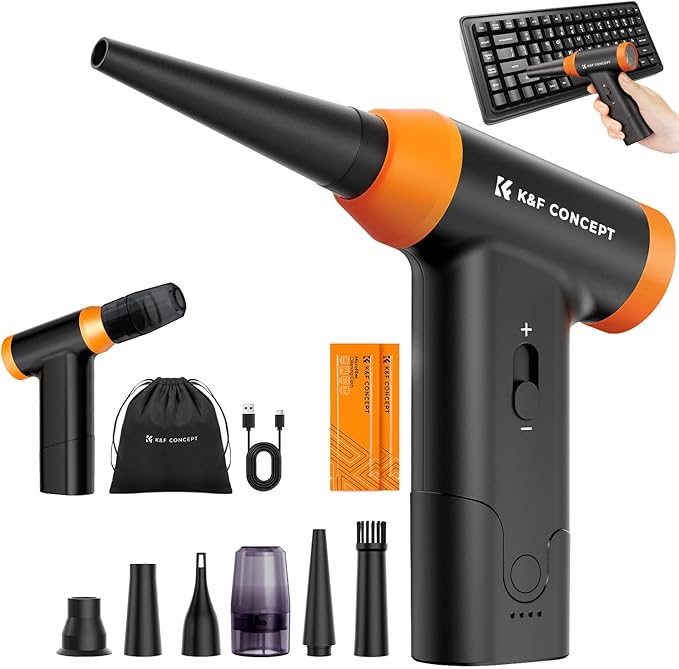 K&F Concept Blower & Suction 2 in 1 Compressed Air Duster, 150000RPM Super by KFCONCEPT