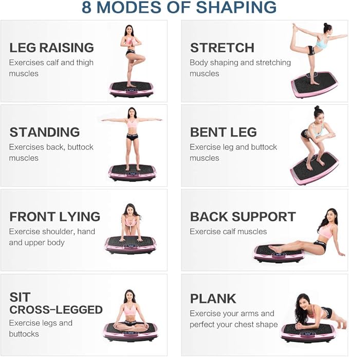 Vibration Plate Exercise Machine Whole Body Workout Vibration Fitness Platform - Image 7