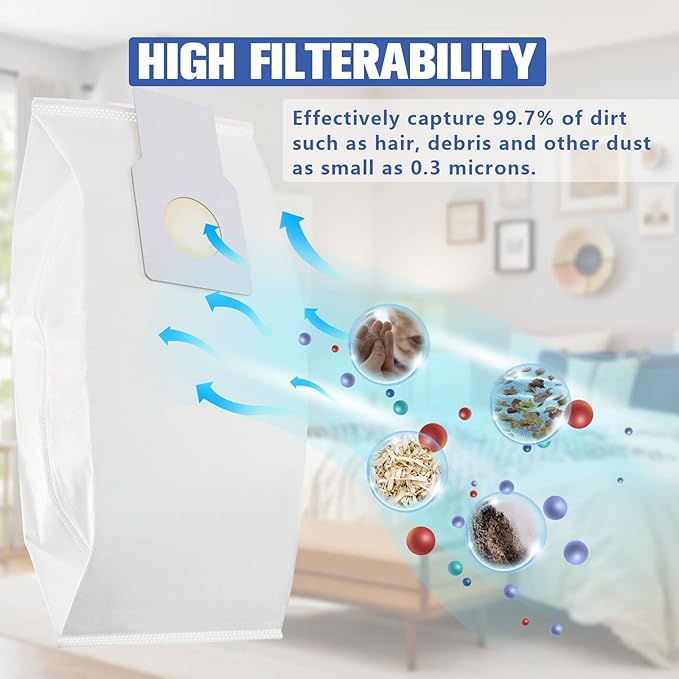 53294 Type O HEPA Cloth Vacuum Bags Replacement - Image 3