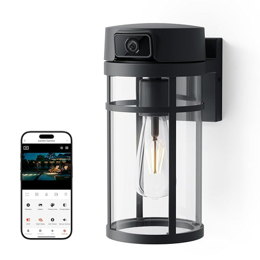 Jarnex Outdoor Porch Light Camera, 2K Wi-Fi Security Cam by Jarnex