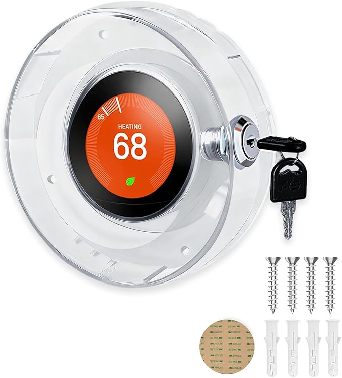 Round Thermostat Lock Case by Lifeneedssparkstofly