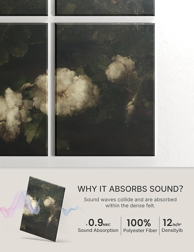 Wall Art Acoustic Panels, Decorative Sound Absorbing Panels - Image 4