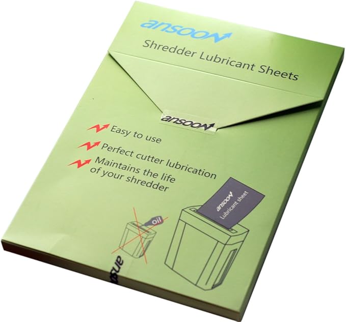 Ansoon 24 Pack Paper Shredder Lubricant Sheets, Paper Shredder Sharpening & - Image 7