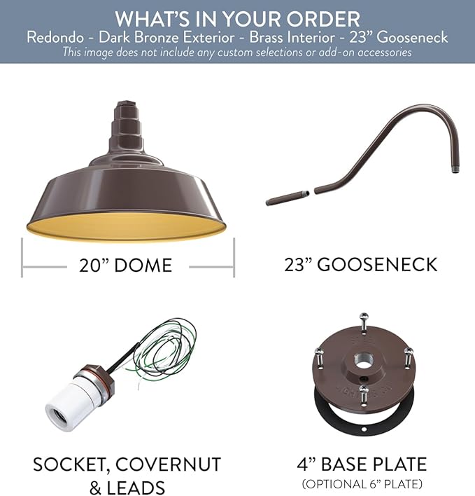 Steel Lighting Co. Large Outdoor Barn Light | Gooseneck Light Fixture | Made in - Image 8