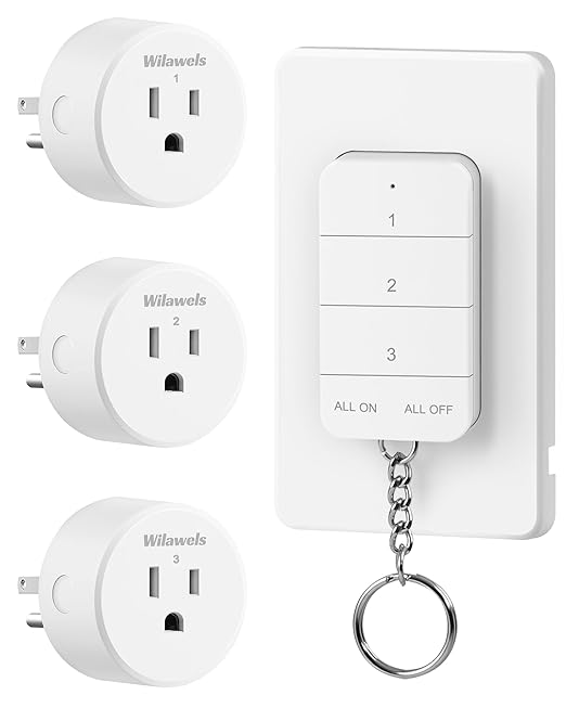 Remote Control Outlet, WILAWELS Wireless Light Switch by Wilawels