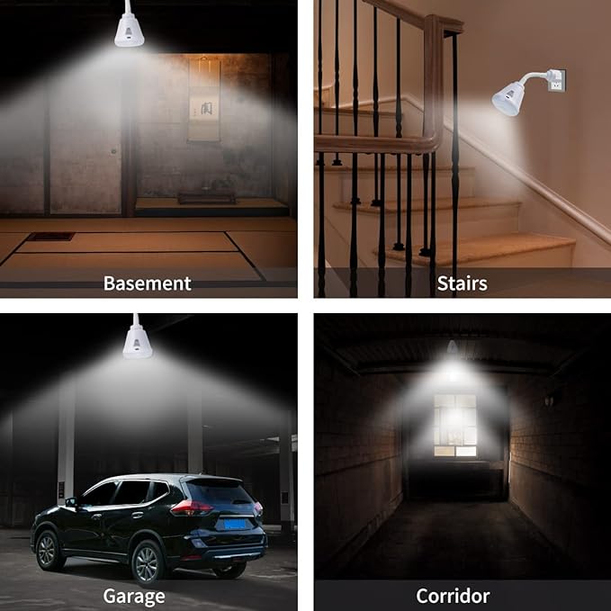 Plug-in Motion Sensor Night Light, LED Infrared Sensor 6W Light, AC 85-265V PIR - Image 3