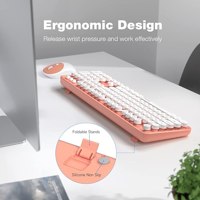 MOFII Wireless Keyboard and Mouse Combo, Computer Full Size 2.4G Plug and Play - Image 3