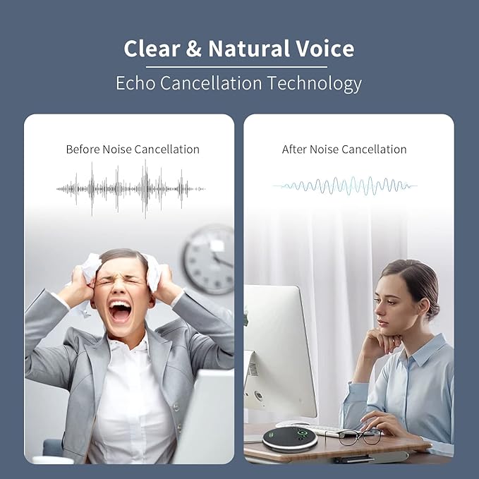 TONGVEO Bluetooth Speakerphone Conference Microphones, Wireless Conference - Image 4