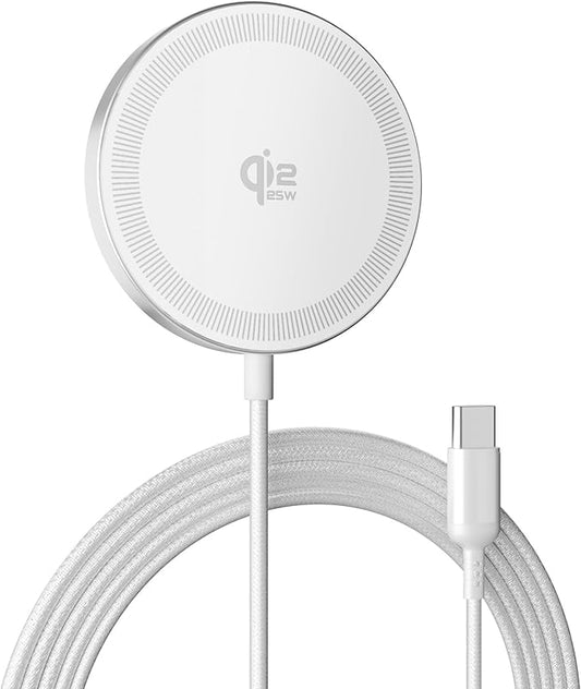 25W Magnetic Wireless Charging Pad: Qi2.2 Qi2 MagSafe Fast Charger by HANDY-GAD