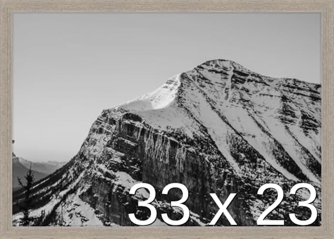 Frame It Easy 33 x 23 Rustic Gray Wood Frame by FrameItEasy