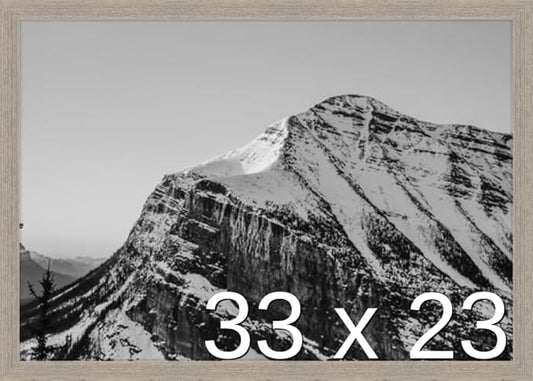 Frame It Easy 33 x 23 Rustic Gray Wood Frame by FrameItEasy