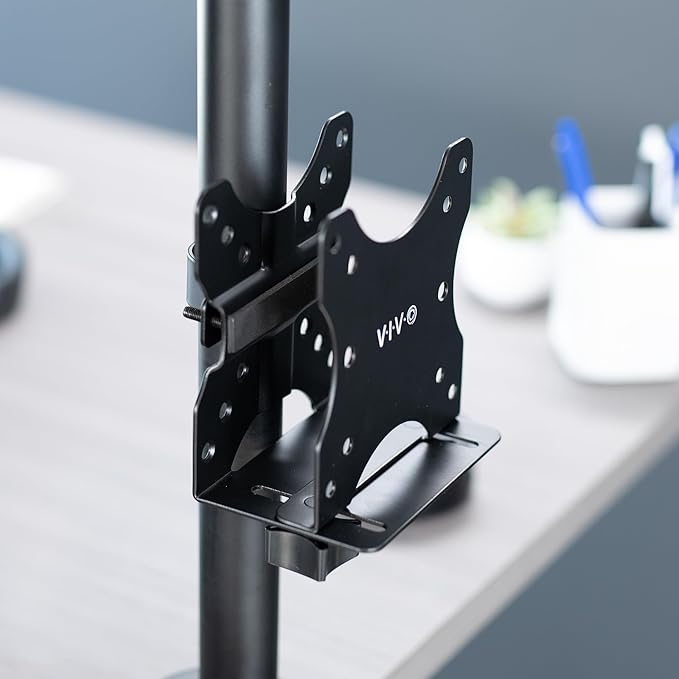 VIVO Adjustable Thin Client Mini PC Mount Bracket, CPU VESA Under Desk and - Image 4