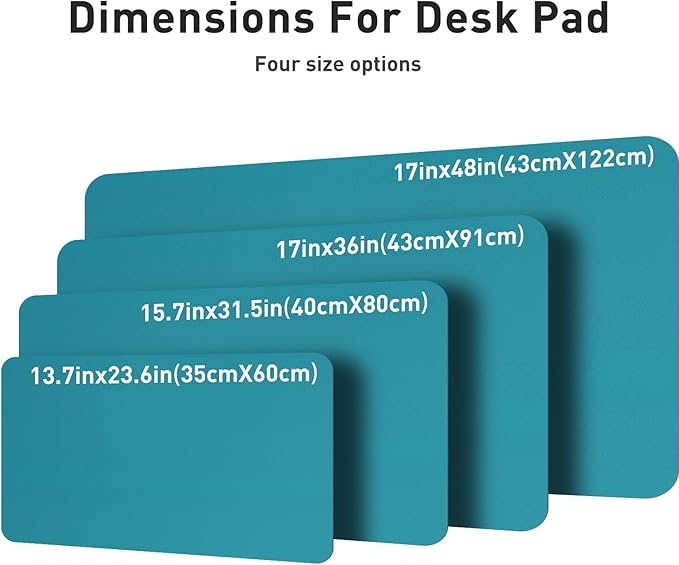 Aothia Leather Desk Pad Protector, Mouse Pad, Office Desk Mat, Non-Slip PU - Image 7