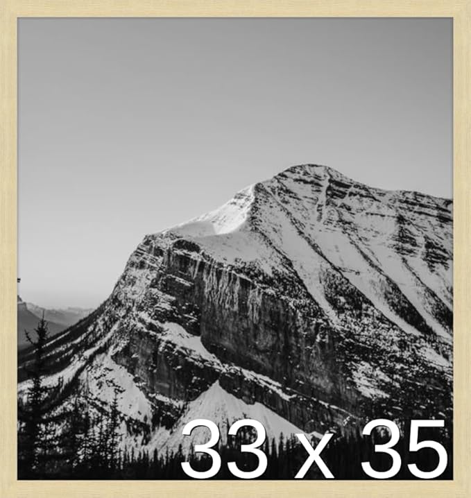 Frame It Easy 33 x 35 Wheat Wood Frame by FrameItEasy