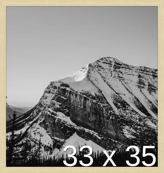 Frame It Easy 33 x 35 Wheat Wood Frame by FrameItEasy