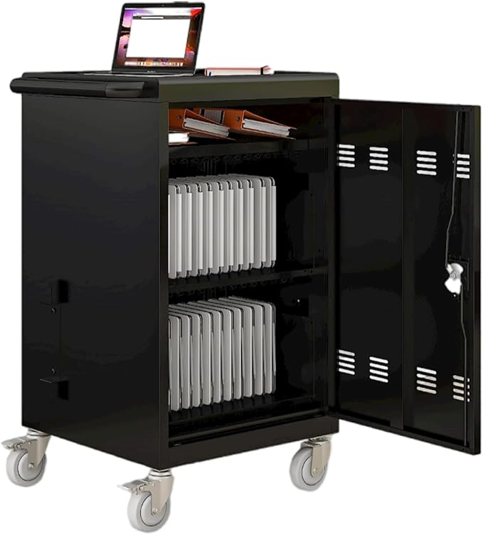 30-Device Mobile Charging Cart and Cabinet, Safety Charging Cart by OFLILAK