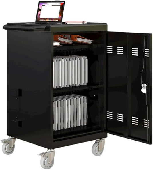30-Device Mobile Charging Cart and Cabinet, Safety Charging Cart by OFLILAK