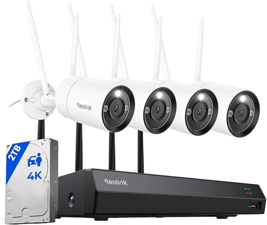 REOLINK 4K Security Camera System, Full Metal Material, Color Night Vision by REOLINK