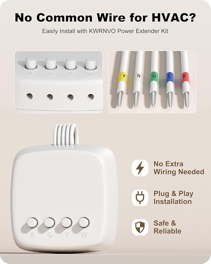 Power Extender Kit for Ecobee Smart Thermostats, C-Wire Adapter for Ecobee3 Lite - Image 4
