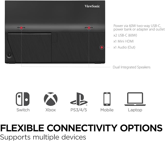 ViewSonic VX1654 16 Inch 1080p IPS Portable Gaming Monitor - Image 5