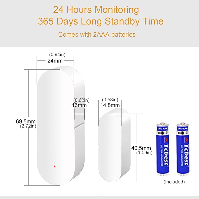 WiFi Door Sensor: Smart Door Open/Closed Detectors, Wireless Window Sensor - Image 5