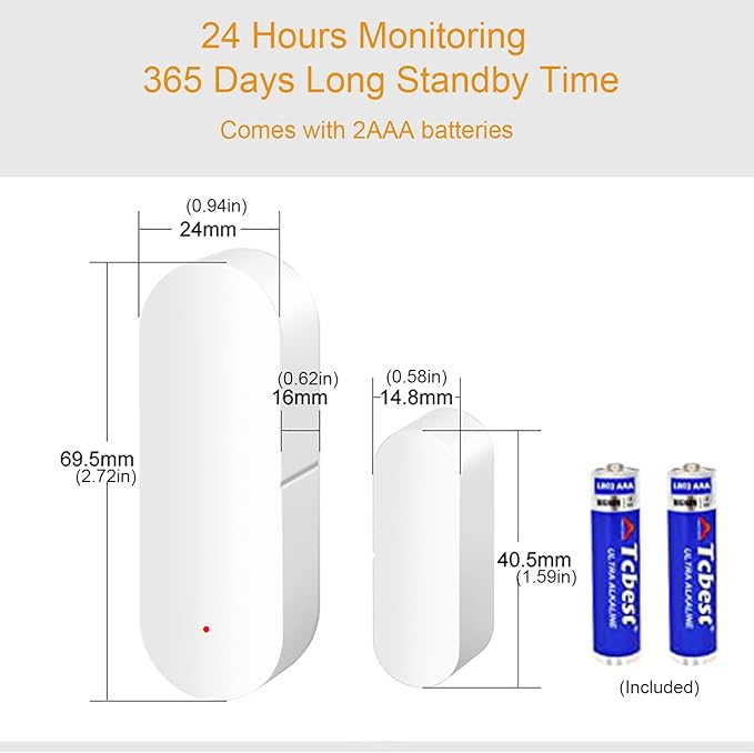 WiFi Door Sensor: Smart Door Open/Closed Detectors, Wireless Window Sensor - Image 5