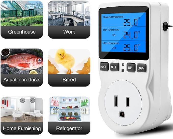 Diymore Digital Thermostat Temperature Controller Electric Digital RV - Image 4