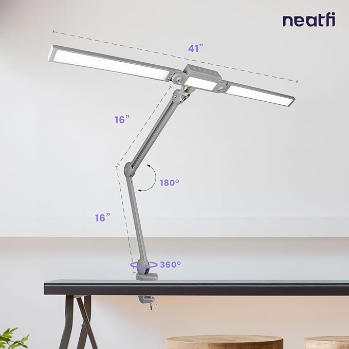 Neatfi LED Desk Lamp, Dimmable Desk Light - Image 9