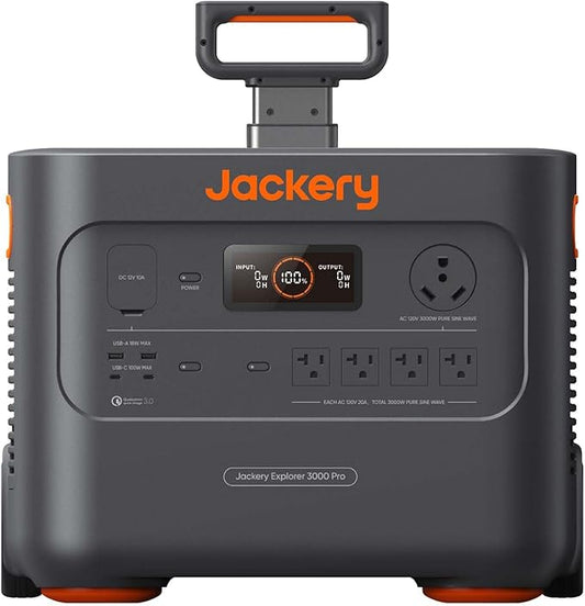 Jackery Explorer 3000 Pro Portable Power Station, Solar Generator by JackeryInc