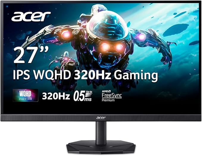 Acer Nitro 27” Gaming Monitor | WQHD 2560 x 1440 | IPS | ZeroFrame | AMD by Acer