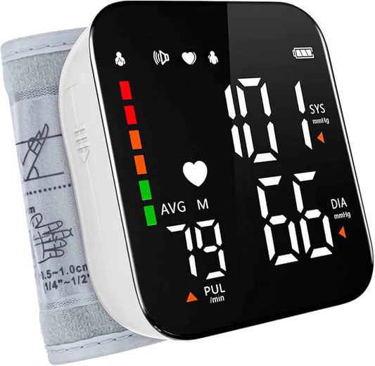 Greetmed Wrist Blood Pressure Monitor Automatic Talking Wrist Blood Pressure by Greetmed