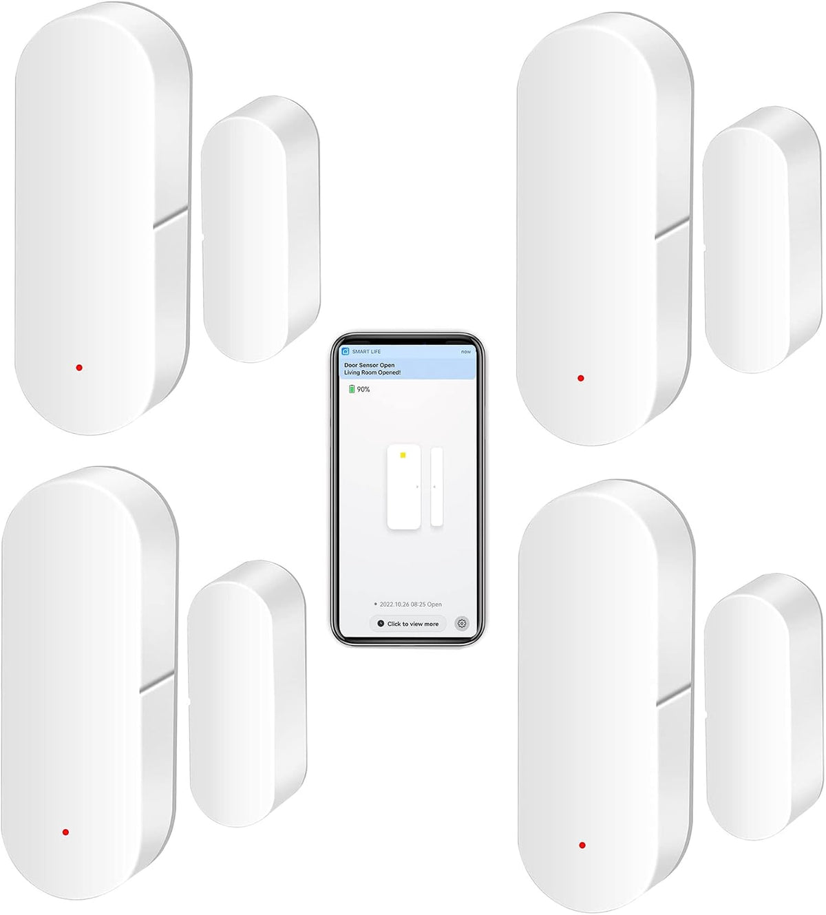 WiFi Door Sensor: Smart Door Open/Closed Detectors, Wireless Window Sensor