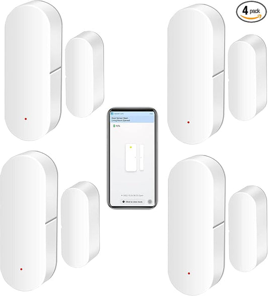 WiFi Door Sensor: Smart Door Open/Closed Detectors, Wireless Window Sensor by SENCKIT