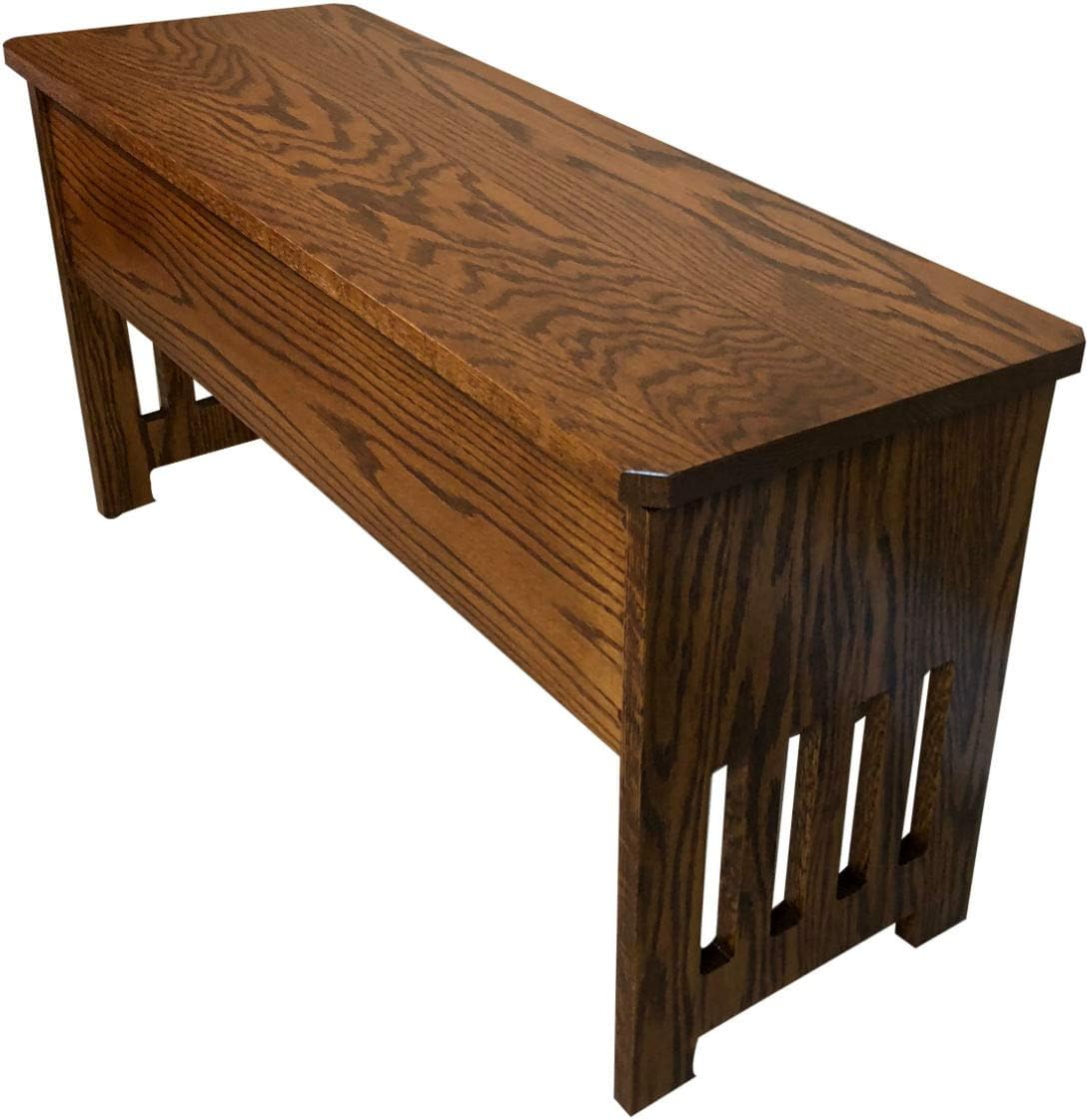 rustic red door co. wooden storage bench for, main product view