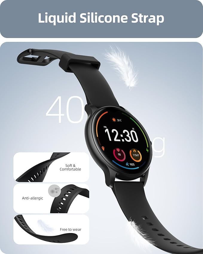 Parsonver Smart Watch for Men Women, HD Screen Fitness Tracker IP68 Waterproof - Image 7