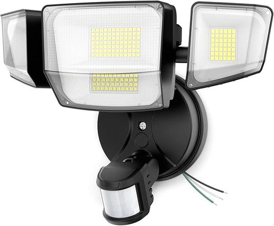 Onforu 90W 10000LM LED Motion Sensor Outdoor Lights, 4-Head Dusk to Dawn by Onforu