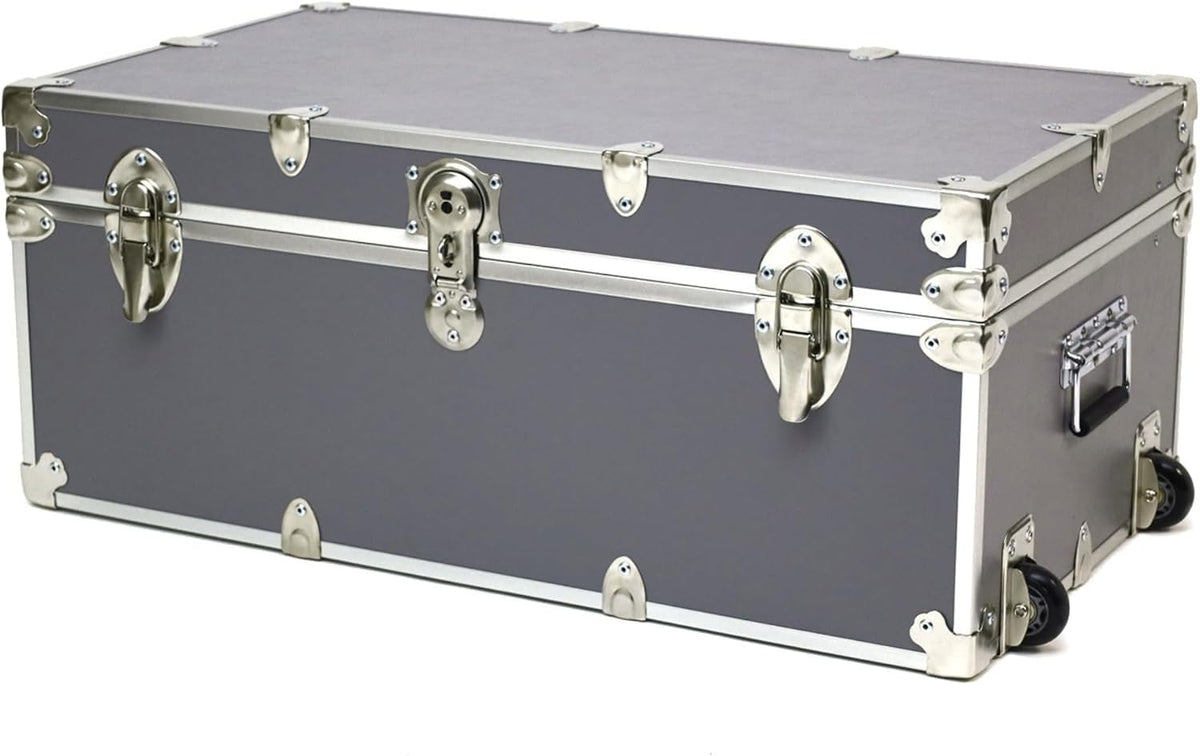 rhino small essential trunk with wheels, camp footlocker, main product view